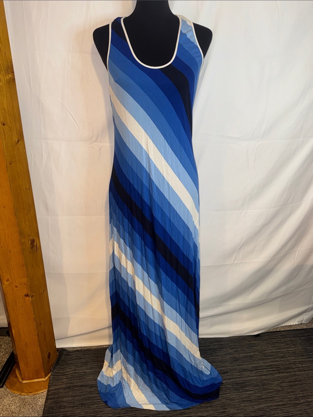 Calvin Klein sleeveless striped maxi dress - Picture 1 of 7